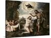 Baptism of Christ-Paris Bordone-Stretched Canvas