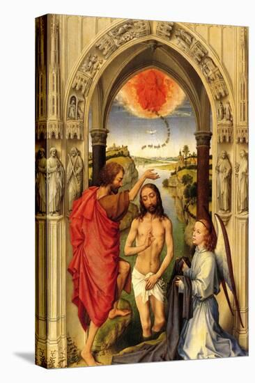 Baptism of Christ-Rogier van der Weyden-Stretched Canvas