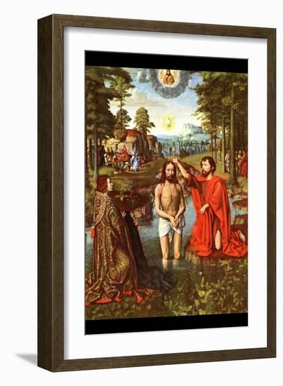 Baptism of Christ-Jacques-Louis David-Framed Art Print