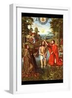 Baptism of Christ-Jacques-Louis David-Framed Art Print