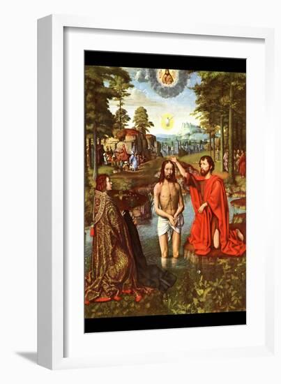 Baptism of Christ-Jacques-Louis David-Framed Art Print