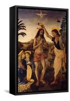 Baptism of Christ-Andrea del Verrocchio-Framed Stretched Canvas