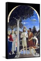 Baptism of Christ-Piero della Francesca-Framed Stretched Canvas