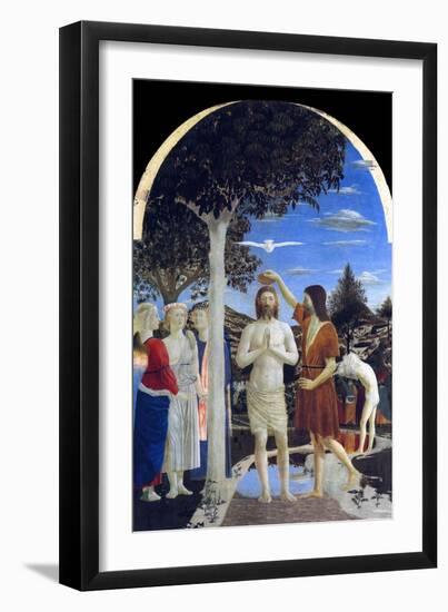 Baptism of Christ-Piero della Francesca-Framed Art Print
