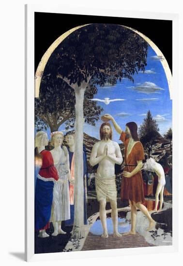 Baptism of Christ-Piero della Francesca-Framed Art Print