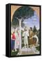 Baptism of Christ-Piero della Francesca-Framed Stretched Canvas