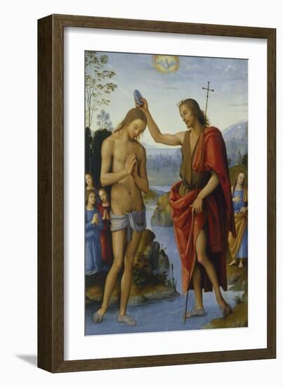 Baptism of Christ-Pietro Perugino-Framed Giclee Print