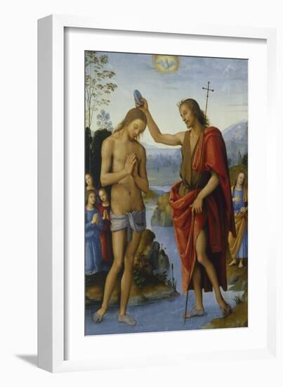Baptism of Christ-Pietro Perugino-Framed Giclee Print