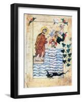 Baptism of Jesus by St John the Baptist, 1305-Simeon Artchichetski-Framed Giclee Print