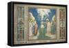 Baptism of Jesus Christ by John the Baptist-Giotto di Bondone-Framed Stretched Canvas