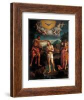 Baptism of Jesus Christ-Callisto Piazza-Framed Art Print