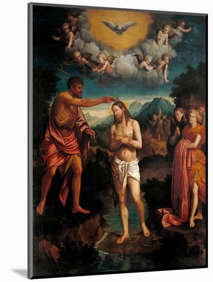 Baptism of Jesus Christ-Callisto Piazza-Mounted Art Print