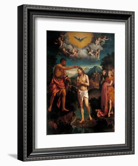 Baptism of Jesus Christ-Callisto Piazza-Framed Art Print