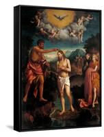 Baptism of Jesus Christ-Callisto Piazza-Framed Stretched Canvas