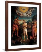 Baptism of Jesus Christ-Callisto Piazza-Framed Art Print