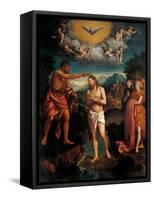 Baptism of Jesus Christ-Callisto Piazza-Framed Stretched Canvas