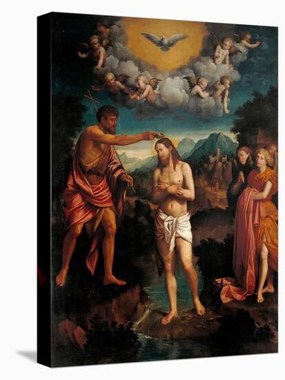 Baptism of Jesus Christ-Callisto Piazza-Stretched Canvas