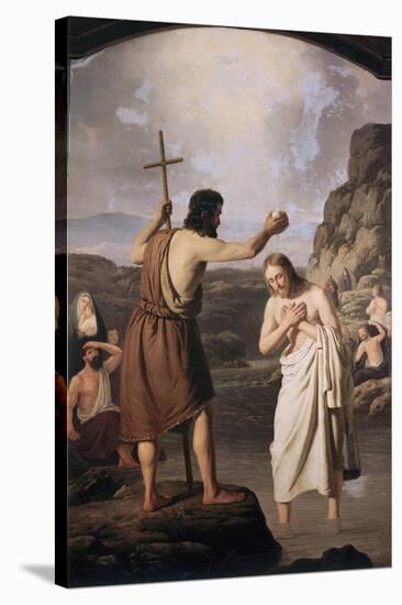 Baptism of Jesus-Johan Peter Raadsig-Stretched Canvas