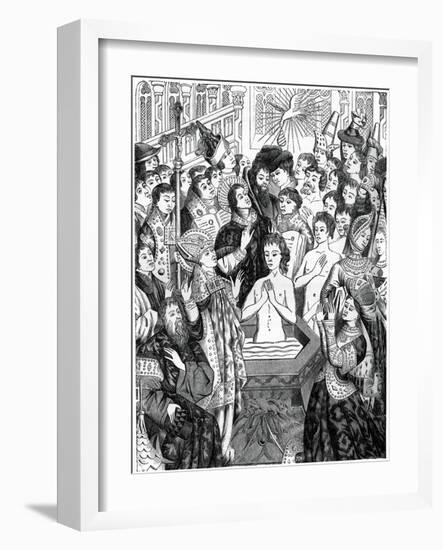 Baptism of King Clovis, Rheims-null-Framed Giclee Print