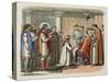 Baptism of King Guthorm, Ad 878, from a Chronicle of England BC 55 to Ad 1485, Pub. London, 1863-James William Edmund Doyle-Stretched Canvas