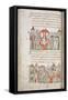 Baptism of Prince Vladimir from the Radziwill Chronicle-null-Framed Stretched Canvas