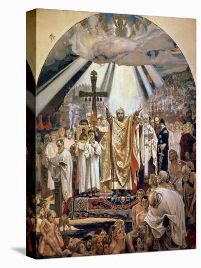 Baptism of Rus, 1885-96-Victor Mikhailovich Vasnetsov-Stretched Canvas