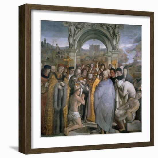 Baptism of Saint Augustine-null-Framed Giclee Print