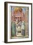 Baptism of St. Augustine, Detail from Stories of St. Augustine, 1465-Benozzo Gozzoli-Framed Giclee Print