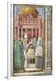 Baptism of St. Augustine, Detail from Stories of St. Augustine, 1465-Benozzo Gozzoli-Framed Giclee Print