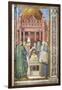 Baptism of St. Augustine, Detail from Stories of St. Augustine, 1465-Benozzo Gozzoli-Framed Giclee Print