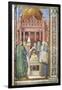 Baptism of St. Augustine, Detail from Stories of St. Augustine, 1465-Benozzo Gozzoli-Framed Giclee Print