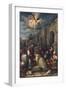 Baptism of St Lucilla-Jacopo Bassano-Framed Giclee Print