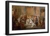 Baptism of the Dauphin Louis, Son of Louis XIV, Celebrated in the Saint-Germain-En-Laye, March 24-Joseph Christophe-Framed Giclee Print