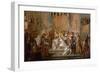 Baptism of the Dauphin Louis, Son of Louis XIV, Celebrated in the Saint-Germain-En-Laye, March 24-Joseph Christophe-Framed Giclee Print