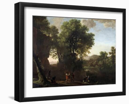 Baptism of the Eunuch-Herman Van Swanevelt-Framed Art Print