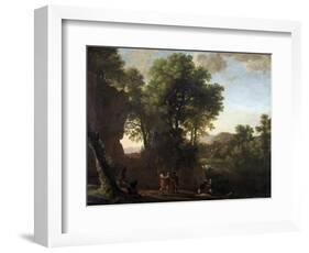 Baptism of the Eunuch-Herman Van Swanevelt-Framed Art Print