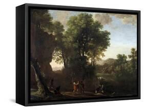 Baptism of the Eunuch-Herman Van Swanevelt-Framed Stretched Canvas