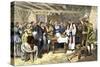 Baptism of Virginia Dare, the First English Child Born in the New World, Roanoke Colony, 1587-null-Stretched Canvas