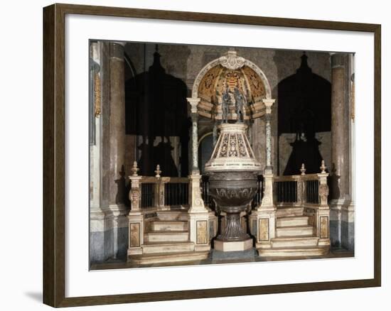 Baptismal Font, Cathedral of Santa Maria Assunta, Naples, Campania, Italy, 1618-null-Framed Giclee Print