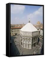 Baptistery, Duomo, Florence, Unesco World Heritage Site, Tuscany, Italy-Philip Craven-Framed Stretched Canvas