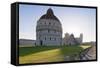 Baptistery, Duomo Santa Maria Assunta and the Leaning Tower, Piazza Dei Miracoli-Markus Lange-Framed Stretched Canvas