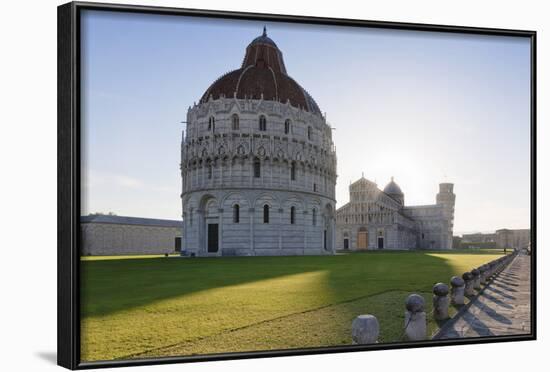 Baptistery, Duomo Santa Maria Assunta and the Leaning Tower, Piazza Dei Miracoli-Markus Lange-Framed Photographic Print