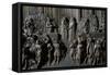 Baptistry doors in Florence, 14th century-Andrea Pisano-Framed Stretched Canvas