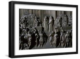 Baptistry doors in Florence, 14th century-Andrea Pisano-Framed Giclee Print