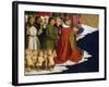 Baptizing Men and Children, Detail from Coronation of Virgin Altarpiece, 1454-Enguerrand Quarton-Framed Giclee Print