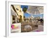 Bar at Queensway Quay Marina, Gibraltar, Mediterranean, Europe-Giles Bracher-Framed Photographic Print