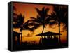 Bar at Sunset, Antigua, Caribbean, West Indies-Firecrest Pictures-Framed Stretched Canvas