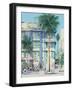 Bar Barbizo, Miami south Beach, 2020 (oil on canvas)-Andrew Hewkin-Framed Giclee Print