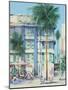 Bar Barbizo, Miami south Beach, 2020 (oil on canvas)-Andrew Hewkin-Mounted Giclee Print