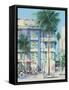 Bar Barbizo, Miami south Beach, 2020 (oil on canvas)-Andrew Hewkin-Framed Stretched Canvas